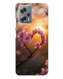 Чехол для Xiaomi Redmi Note 12 Pro Plus с картинкой «Розовый цвет сердце на фоне заката» Чехол для Xiaomi Redmi Note 12 Pro Plus с картинкой «Розовый цвет сердце на фоне заката»
