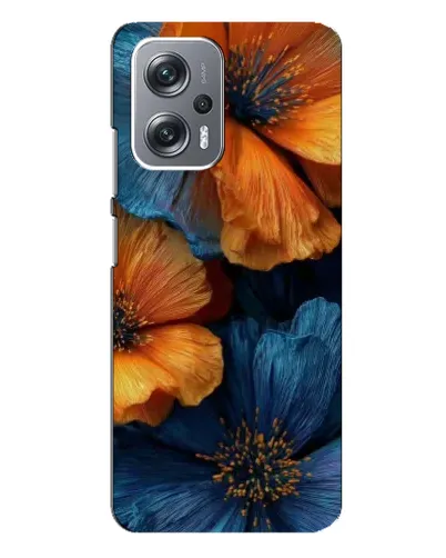 Чохол для Xiaomi Redmi Note 12 Pro Plus з картинкою «Яскрава синьо-помаранчева флора» Чохол для Xiaomi Redmi Note 12 Pro Plus з картинкою «Яскрава синьо-помаранчева флора»
