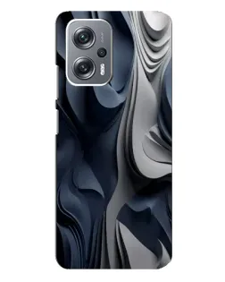 Чехол для Xiaomi Redmi Note 12 Pro Plus с картинкой «Объемные синие складки» Чехол для Xiaomi Redmi Note 12 Pro Plus с картинкой «Объемные синие складки»