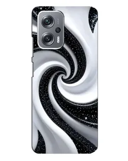 Чехол для Xiaomi Redmi Note 12 Pro Plus с картинкой «Черно-белая спираль» Чехол для Xiaomi Redmi Note 12 Pro Plus с картинкой «Черно-белая спираль»