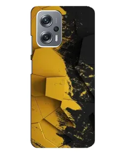 Чехол для Xiaomi Redmi Note 12 Pro Plus с картинкой «Золотые осколки геометрии»