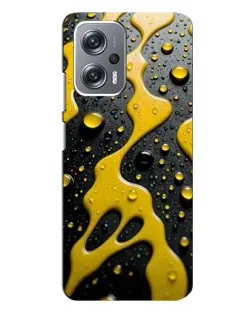 Чехол для Xiaomi Redmi Note 12 Pro Plus с картинкой «Жидкое желтое золото»