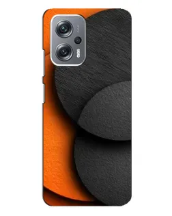 Чехол для Xiaomi Redmi Note 12 Pro Plus с картинкой «Геометрия оранжевых кругов»