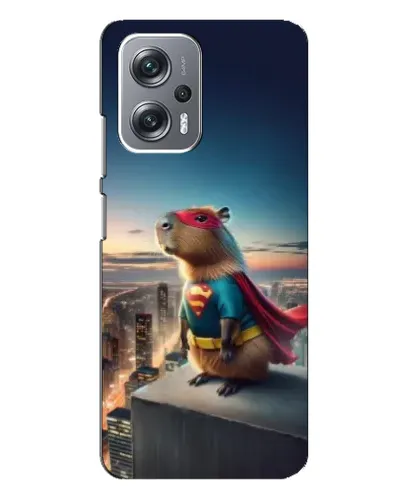 Чехол для Xiaomi Redmi Note 12 Pro Plus с картинкой «Капи-мен супергерой»
