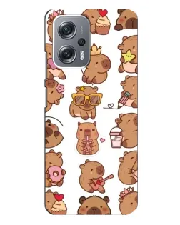 Чехол для Xiaomi Redmi Note 12 Pro Plus с картинкой «Стикерпак с капибарами» Чехол для Xiaomi Redmi Note 12 Pro Plus с картинкой «Стикерпак с капибарами»