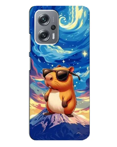Чехол для Xiaomi Redmi Note 12 Pro Plus с картинкой «Капибара Ван Гога»