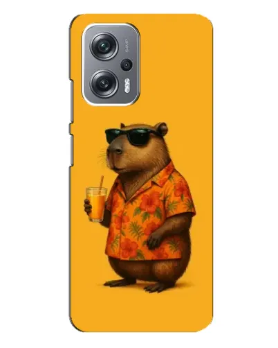 Чехол для Xiaomi Redmi Note 12 Pro Plus с картинкой «Капибара на отдыхе»