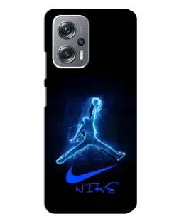 Чехол для Xiaomi Redmi Note 12 Pro (5g) с картинкой «Jordan Neon Blue»