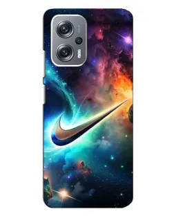 Чехол для Xiaomi Redmi Note 12 Pro (5g) с картинкой «Космический Nike Swoosh»