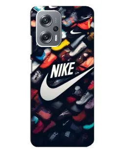 Чехол для Xiaomi Redmi Note 12 Pro (5g) с картинкой «Коллекция кроссовок Nike»