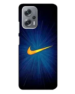Чехол для Xiaomi Redmi Note 12 Pro (5g) с картинкой «Синий пульс Nike» Чехол для Xiaomi Redmi Note 12 Pro (5g) с картинкой «Синий пульс Nike»