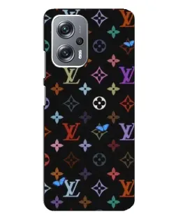 Чехол для Xiaomi Redmi Note 12 Pro (5g) с картинкой «Цветная монограмма LV»