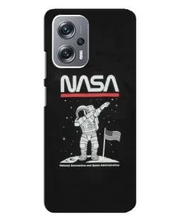 Чехол для Xiaomi Redmi Note 12 Pro (5g) с картинкой «NASA — шагаем по Луне»