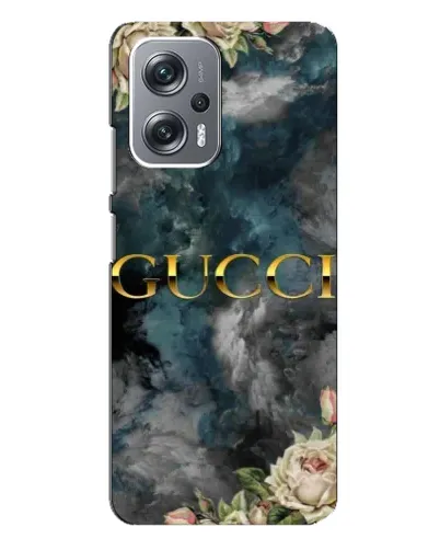 Чехол для Xiaomi Redmi Note 12 Pro (5g) с картинкой «Абстрактные цветы Gucci»