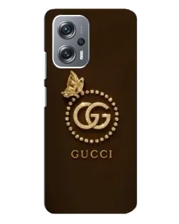 Чехол для Xiaomi Redmi Note 12 Pro (5g) с картинкой «Gucci — золотая бабочка»