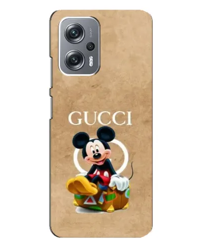Чехол для Xiaomi Redmi Note 12 Pro (5g) с картинкой «Микки Маус Gucci — крафт»