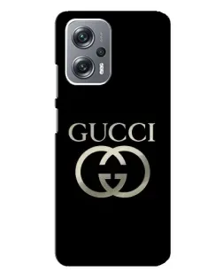 Чохол для Xiaomi Redmi Note 12 Pro (5g) з картинкою «Gucci — золото на чорному» Чохол для Xiaomi Redmi Note 12 Pro (5g) з картинкою «Gucci — золото на чорному»