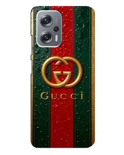 Чохол для Xiaomi Redmi Note 12 Pro (5g) з картинкою «Gucci — фірмова смуга та золото» Чохол для Xiaomi Redmi Note 12 Pro (5g) з картинкою «Gucci — фірмова смуга та золото»