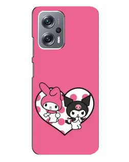 Чехол для Xiaomi Redmi Note 12 Pro (5g) с картинкой «Kuromi и My Melody» Чехол для Xiaomi Redmi Note 12 Pro (5g) с картинкой «Kuromi и My Melody»