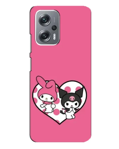 Чехол для Xiaomi Redmi Note 12 Pro (5g) с картинкой «Kuromi и My Melody» Чехол для Xiaomi Redmi Note 12 Pro (5g) с картинкой «Kuromi и My Melody»