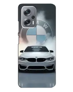 Чехол для Xiaomi Redmi Note 12 Pro (5g) с картинкой «BMW в белом дыму»
