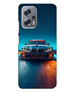 Чехол для Xiaomi Redmi Note 12 Pro (5g) с картинкой «BMW — огни неона»