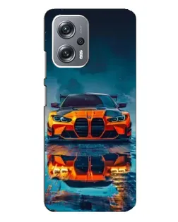 Чехол для Xiaomi Redmi Note 12 Pro (5g) с картинкой «BMW — золотая эмблема»