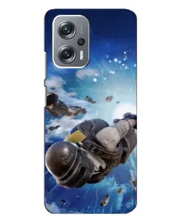 Чехол для Xiaomi Redmi Note 12 Pro (5g) с картинкой «Десант PUBG — прыжок»