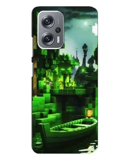 Чохол для Xiaomi Redmi Note 12 Pro (5g) з картинкою «Minecraft лісовий пейзаж»