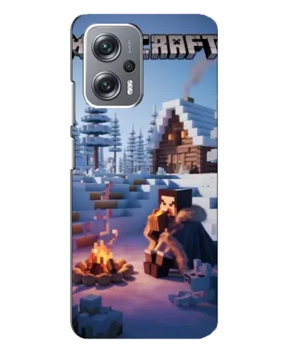 Чехол для Xiaomi Redmi Note 12 Pro (5g) с картинкой «Зимний Minecraft» Чехол для Xiaomi Redmi Note 12 Pro (5g) с картинкой «Зимний Minecraft»