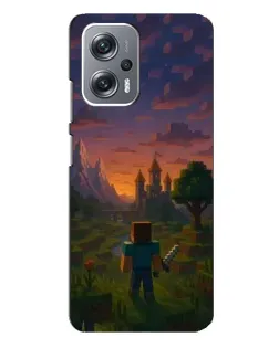 Чехол для Xiaomi Redmi Note 12 Pro (5g) с картинкой «Стив у башни»