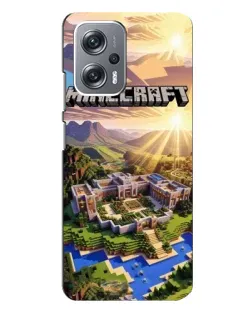 Чехол для Xiaomi Redmi Note 12 Pro (5g) с картинкой «Minecraft панорама»