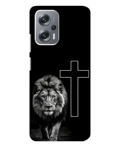 Чехол для Xiaomi Redmi Note 12 Pro (5g) с картинкой «Лев и Крест»