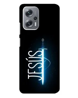 Чехол для Xiaomi Redmi Note 12 Pro (5g) с картинкой «Меч Духа Jesus»