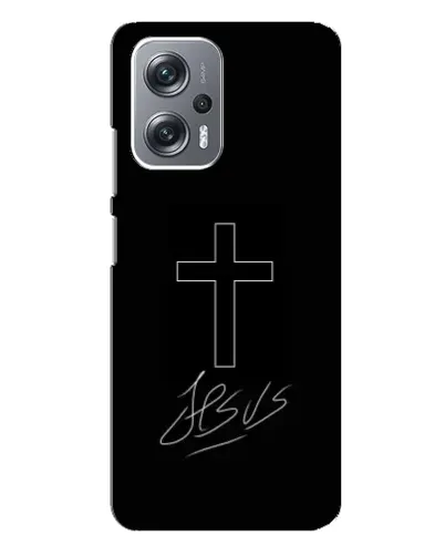 Чехол для Xiaomi Redmi Note 12 Pro (5g) с картинкой «Графический крест Jesus» Чехол для Xiaomi Redmi Note 12 Pro (5g) с картинкой «Графический крест Jesus»