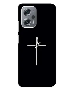 Чехол для Xiaomi Redmi Note 12 Pro (5g) с картинкой «Тонкий крест»