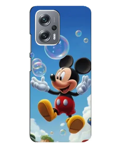 Чехол для Xiaomi Redmi Note 12 Pro (5g) с картинкой «Mickey и мыльные пузыри»