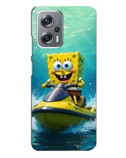 Чохол для Xiaomi Redmi Note 12 Pro (5g) з картинкою «Спанч Боб на гідроциклі»