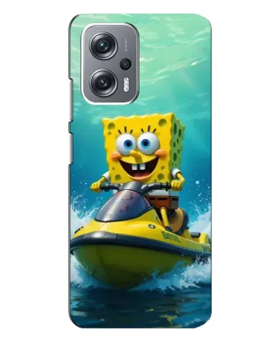 Чехол для Xiaomi Redmi Note 12 Pro (5g) с картинкой «Спанч Боб на гидроцикле» Чехол для Xiaomi Redmi Note 12 Pro (5g) с картинкой «Спанч Боб на гидроцикле»