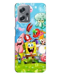 Чехол для Xiaomi Redmi Note 12 Pro (5g) с картинкой «Губка Боб и друзья»