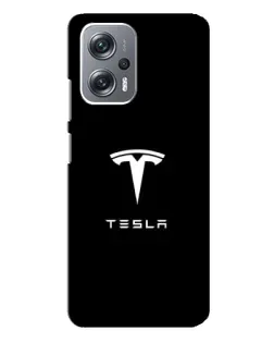 Чехол для Xiaomi Redmi Note 12 Pro (5g) с картинкой «Tesla White Logo»