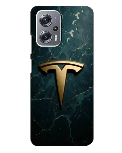 Чехол для Xiaomi Redmi Note 12 Pro (5g) с картинкой «Мраморная Tesla Gold»
