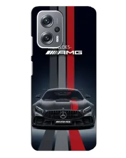 Чохол для Xiaomi Redmi Note 12 Pro (5g) з картинкою «Mercedes — білий карбон»