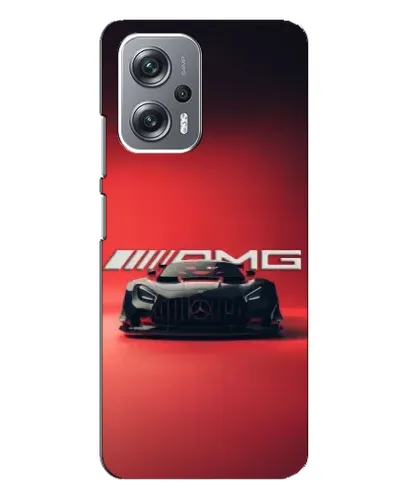Чехол для Xiaomi Redmi Note 12 Pro (5g) с картинкой «Mercedes AMG — красная линия»