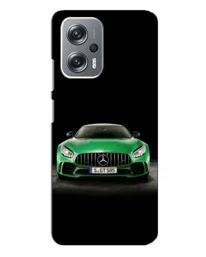 Чехол для Xiaomi Redmi Note 12 Pro (5g) с картинкой «Mercedes — неоновый лого»