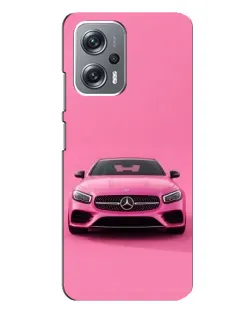 Чехол для Xiaomi Redmi Note 12 Pro (5g) с картинкой «Розовый Mercedes AMG»