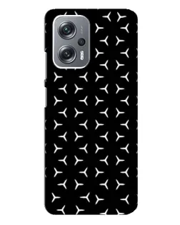 Чехол для Xiaomi Redmi Note 12 Pro (5g) с картинкой «Mercedes паттерн звезд»