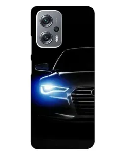 Чехол для Xiaomi Redmi Note 12 Pro (5g) с картинкой «Неоновый взгляд Audi»