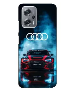 Чехол для Xiaomi Redmi Note 12 Pro (5g) с картинкой «Audi Sport — неон»