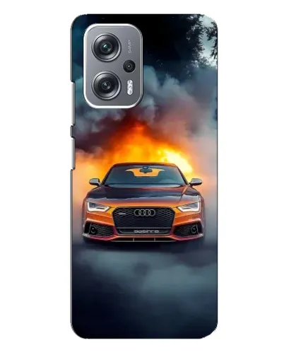 Чехол для Xiaomi Redmi Note 12 Pro (5g) с картинкой «Audi в огненном дыму» Чехол для Xiaomi Redmi Note 12 Pro (5g) с картинкой «Audi в огненном дыму»